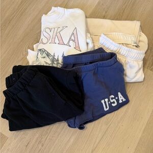 Hollister Navy Blue Track Pants